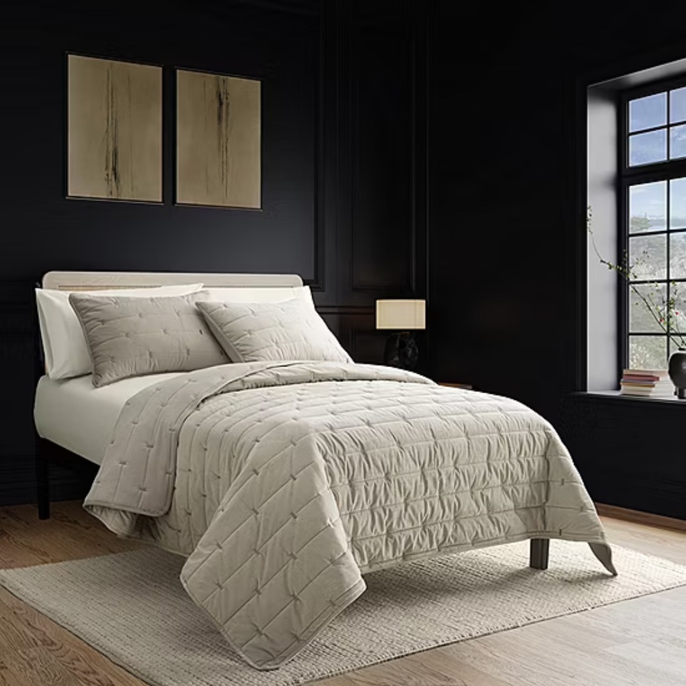 BRAND NEW Indigo Road 3 Piece Quilt Set Mushroom Beige - Queen Size